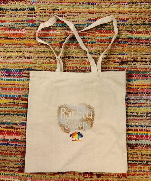 Rainbow Sheep Tote Bag